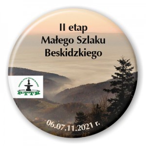 przypinka II etap Malego Szlaku Beskidzkiego