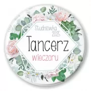 przypinka Studniowka tancerz wieczoru z wiencem kwiatow