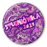 przypinka Studniowka w stylu pop art