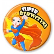 buttony superwoman bohaterka dziewczyna
