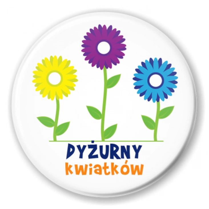 przypinka Dyżurny kwiatków