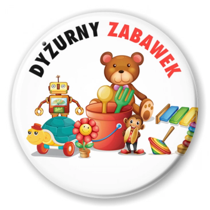 przypinka Dyżurny zabawek