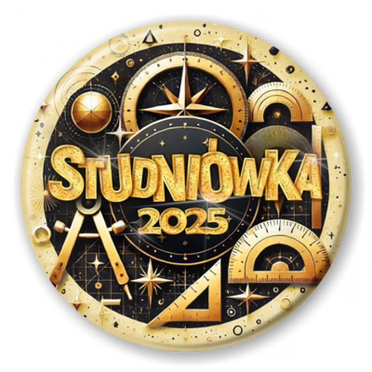 przypinka Studniówka profil geograficzno-matematyczny