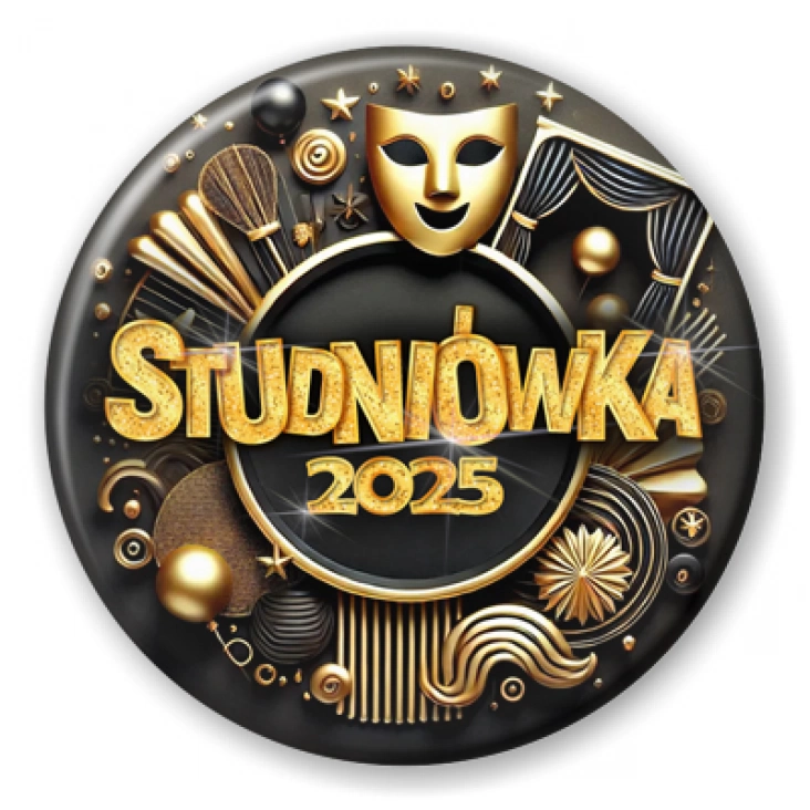 przypinka Studniówka szkoła teatralna