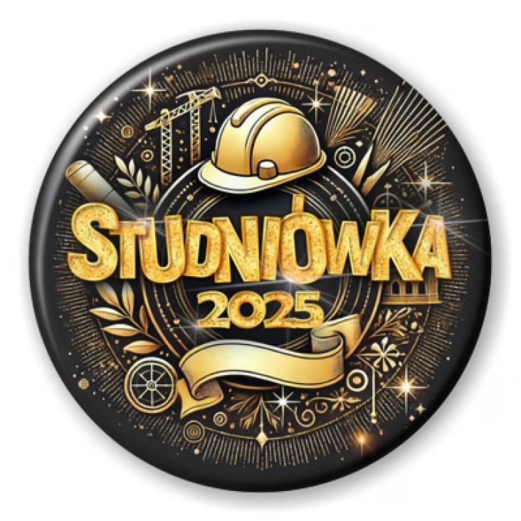 przypinka Studniówka technik budownictwa