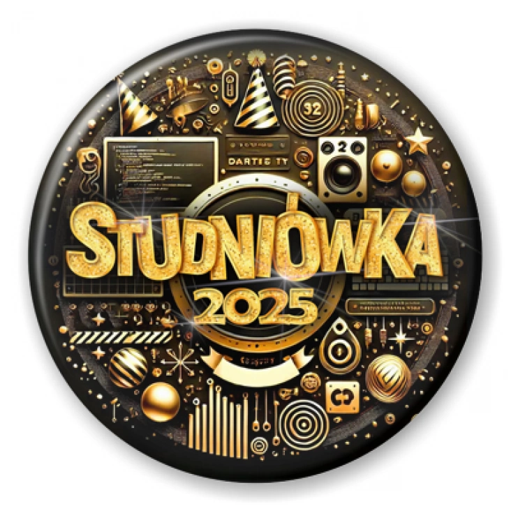 przypinka Studniówka technik informatyk