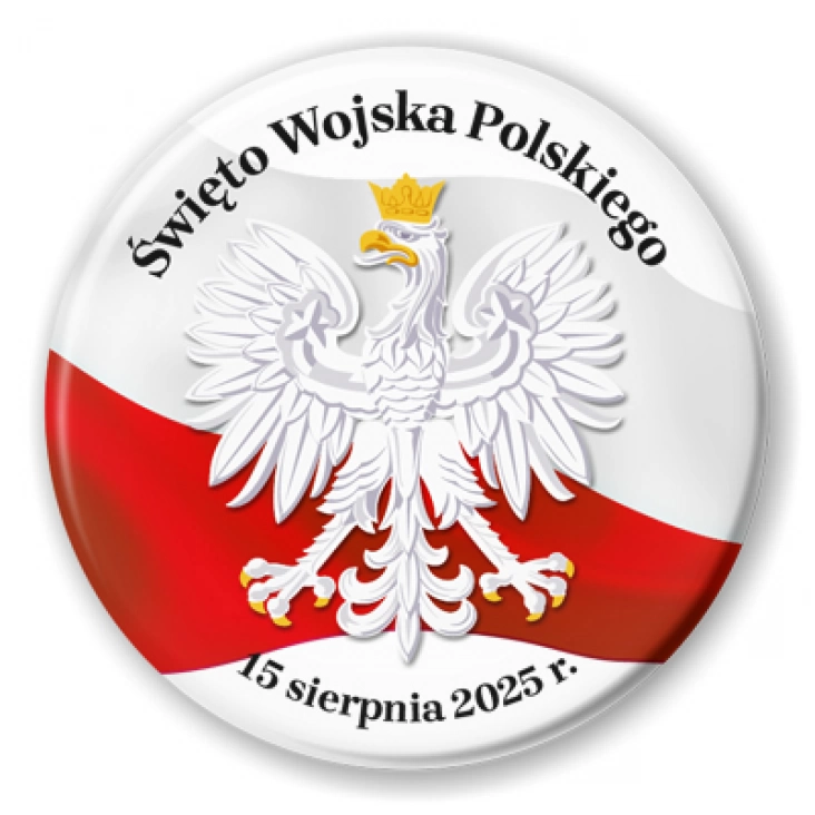 przypinka Święto Wojska Polskiego Orzełek