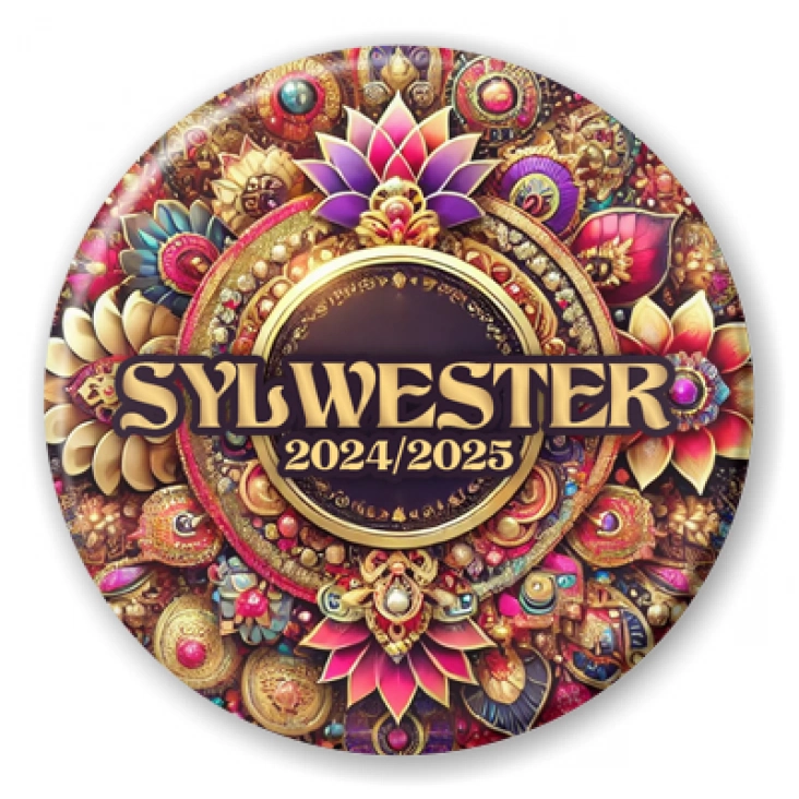 przypinka Sylwester w stylu Bollywood