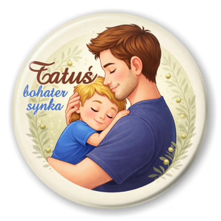 przypinka Tatuś bohater synka