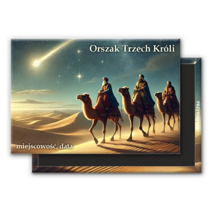 magnes 78x53mm Trzej Królowie na wielbłądach