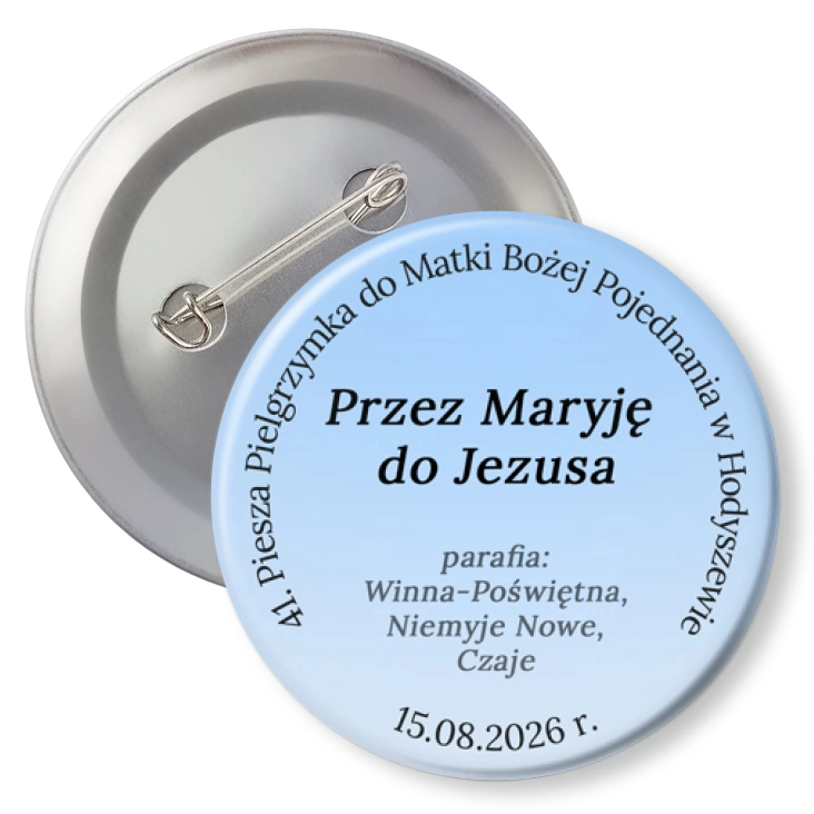 przypinka z agrafką 41 Piesza Pielgrzymka do Matki Bożej Pojednania