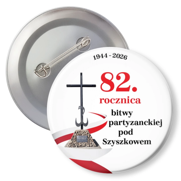 przypinka z agrafką 82. rocznica bitwy pod Szyszkowem