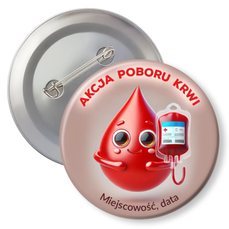 przypinkaAkcja poboru krwi