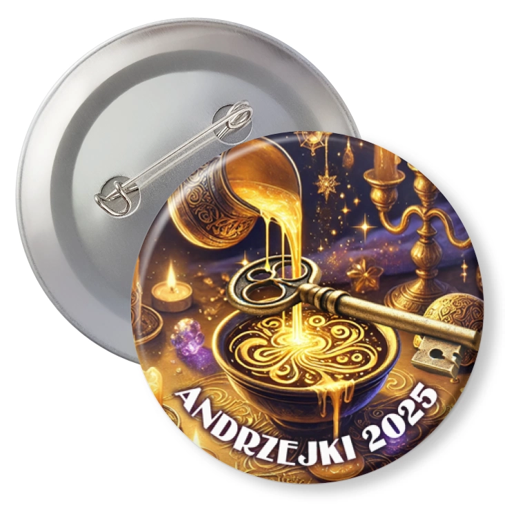 przypinkaAndrzejki lanie woskiem