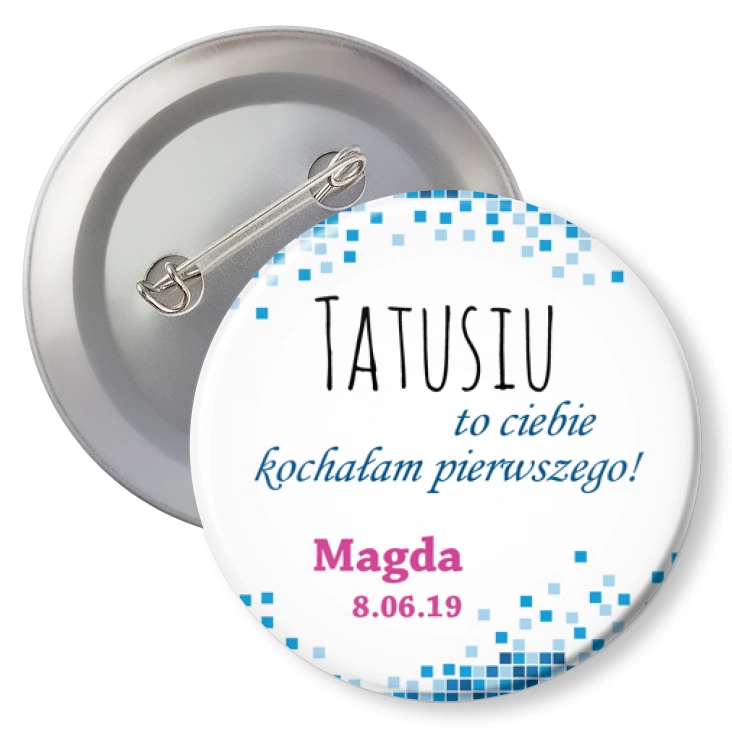 przypinka agrafka Mamusiu to ciebie kochałem pierwszą