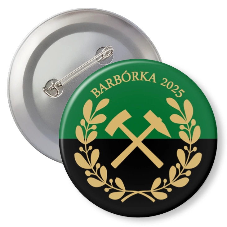 przypinkaBarbórka zielono-czarna