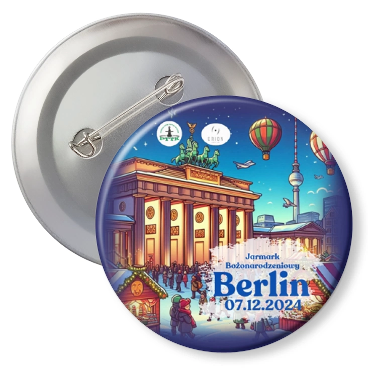 przypinka agrafka Berlin PTTK Nysa