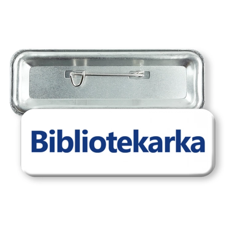 przypinka prostokątBibliotekarka