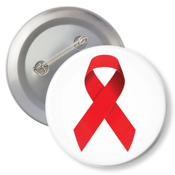 przypinkaCzerwona wstążka symbol walki z AIDS