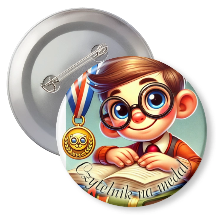przypinkaCzytelnik na medal