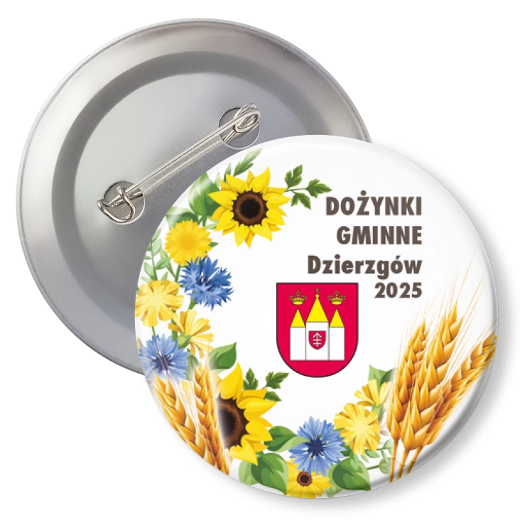 przypinka z agrafką Dożynki Gminne Dzierzgów 2025