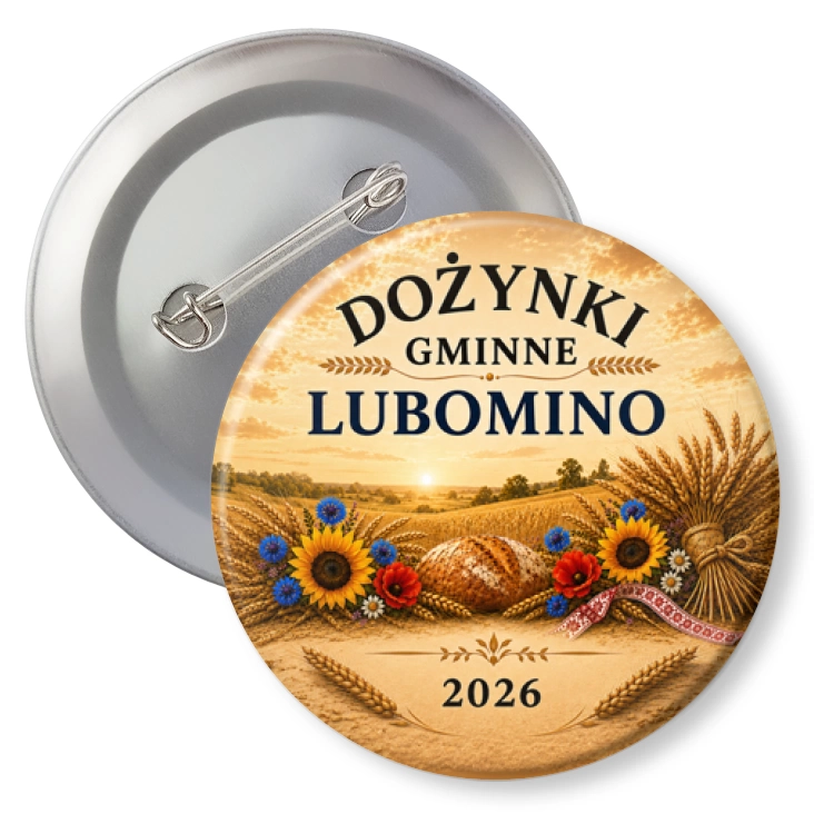 przypinka z agrafką Dożynki Gminne Lubomino 2026