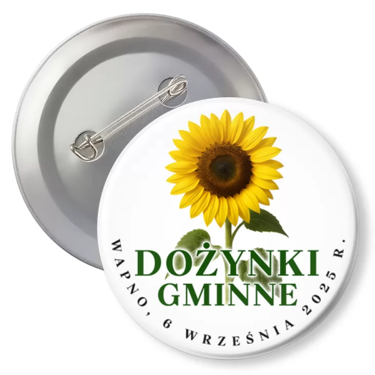 przypinka z agrafką Dożynki Gminne Wapno 2025