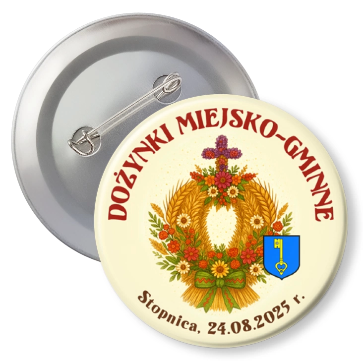 przypinka z agrafką Dożynki miejsko-gminne Stopnica 2025