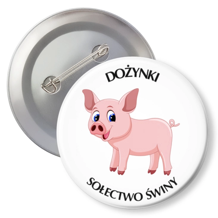 przypinka z agrafką Dożynki Sołectwo Świny