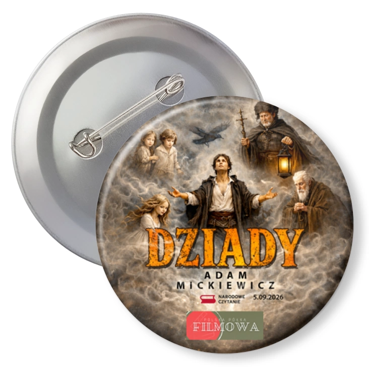 przypinka z agrafką Dziady PPF