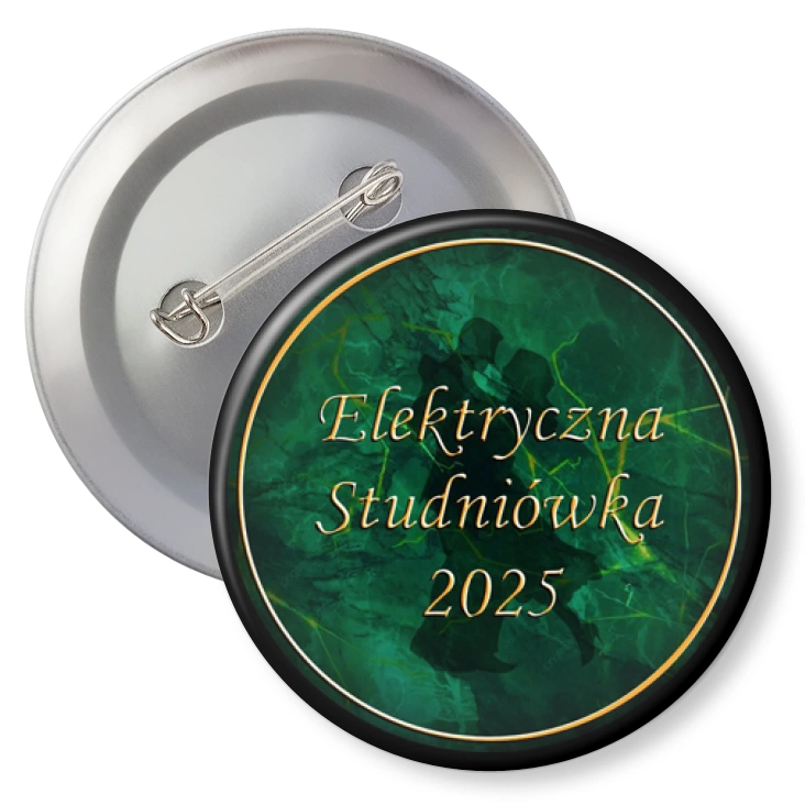 przypinka z agrafką Elektryczna Studniówka