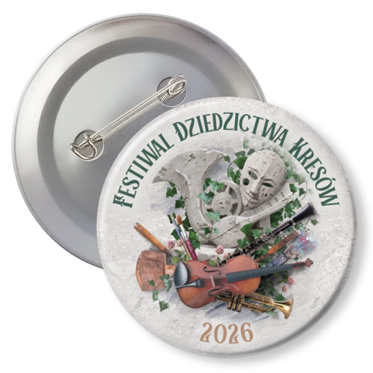 przypinka z agrafką Festiwal Dziedzictwa Kresów 2026