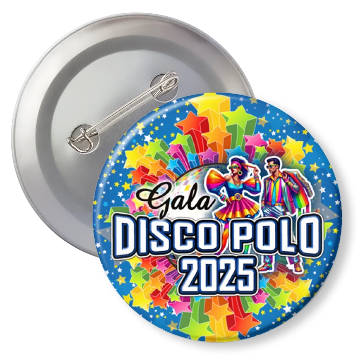 przypinka z agrafką Gala Disco Polo 2025