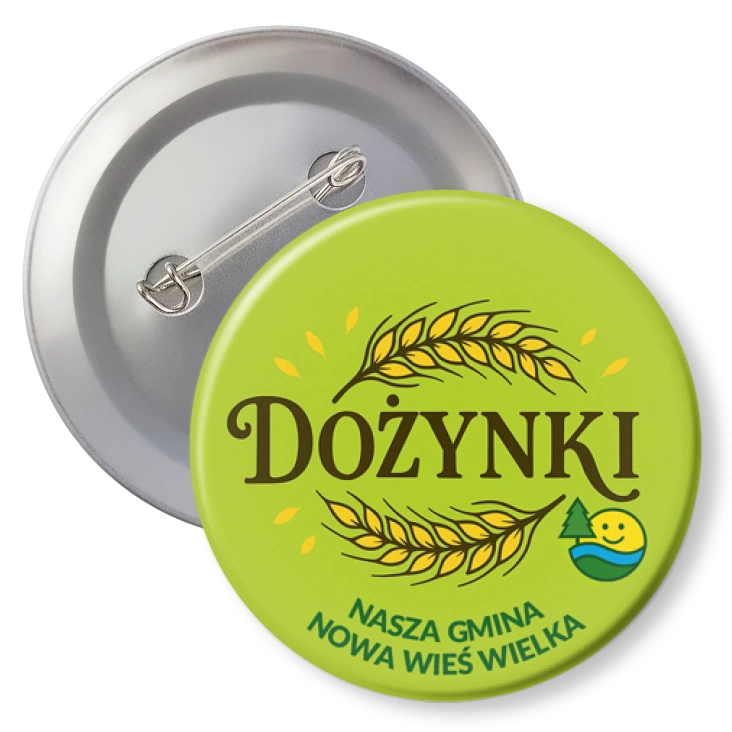 przypinka z agrafką Gmina Nowa Wieś Wielka Dożynki