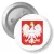 Przypinka z agrafką Godło Polski Orzeł w koronie