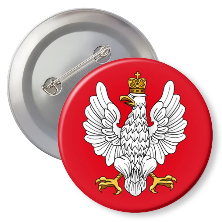 przypinka z agrafką Godło Polski z lat 1919-1927