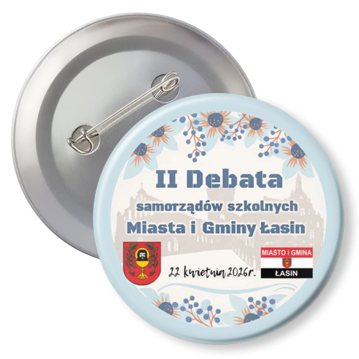 przypinka agrafka II Debata samorządów szkolnych