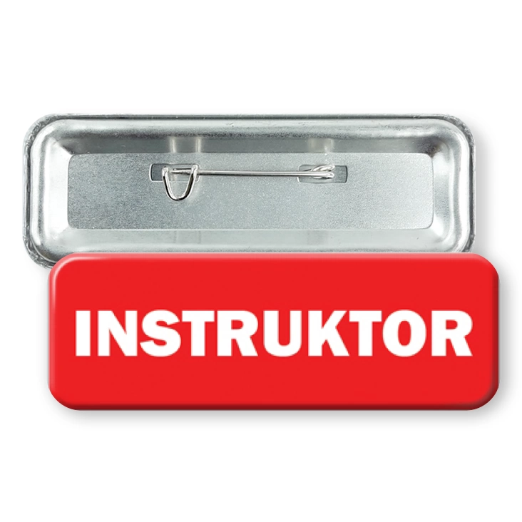 przypinka prostokątInstruktor