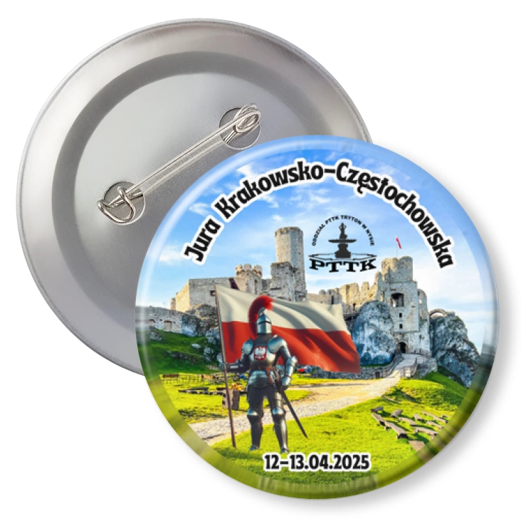 przypinka z agrafką Jura Krakowsko-Częstochowska