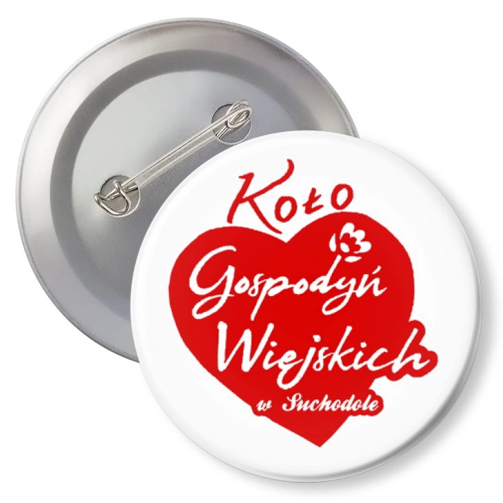 przypinka z agrafką KGW w Suchodole
