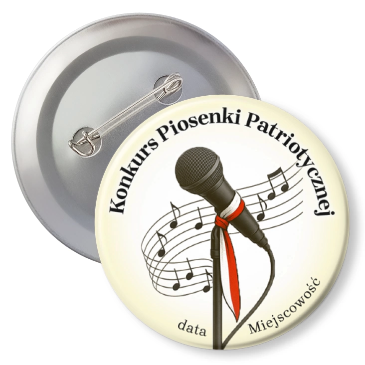 przypinkaKonkurs piosenki patriotycznej mikrofon