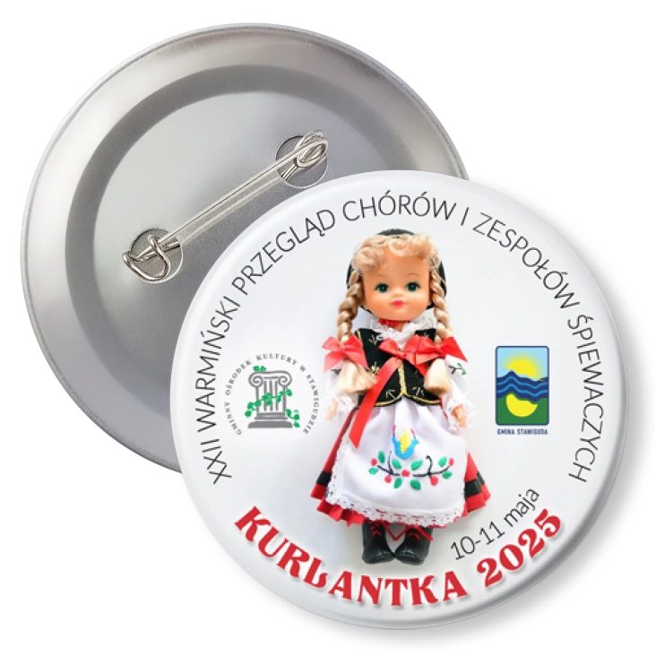 przypinka z agrafką Kurlantka 2025
