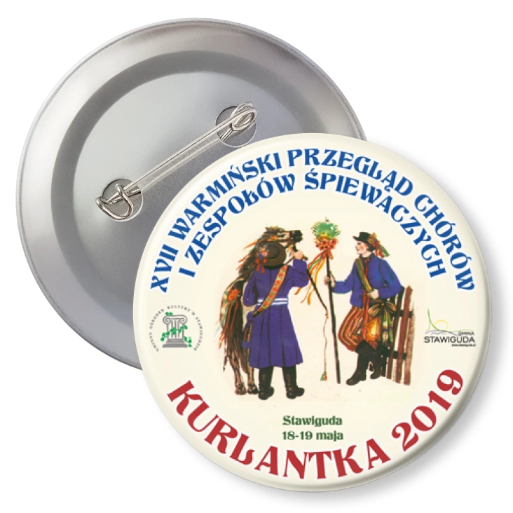 przypinka z agrafką Kurlantka 2019