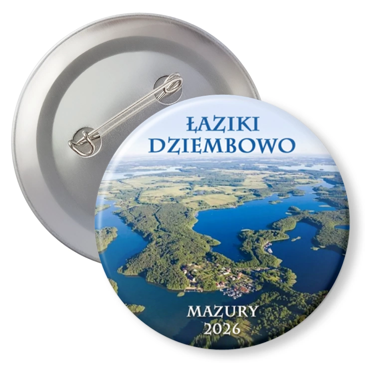przypinka z agrafką Łaziki Dziewmbowow Mazury 2026