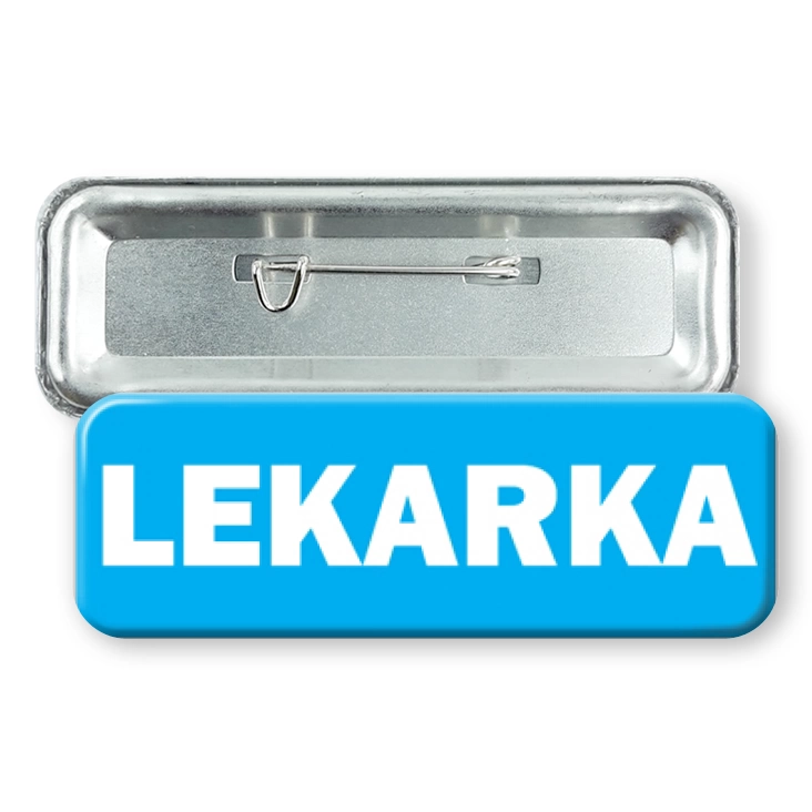 przypinka prostokątLekarka