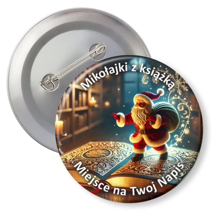 przypinkaMikołajki z książką