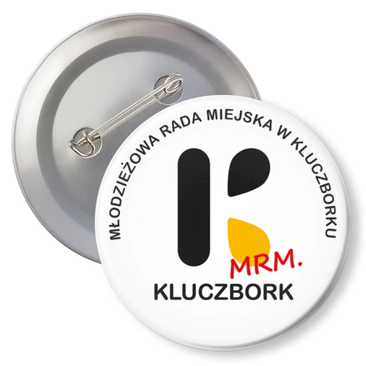 przypinka z agrafką Młodzieżowa Rada Miejska w Kluczborku