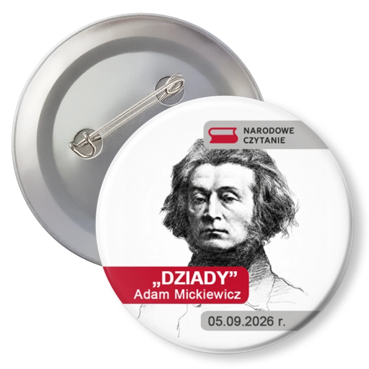 przypinkaNardowe Czytanie A. Mickiewicz
