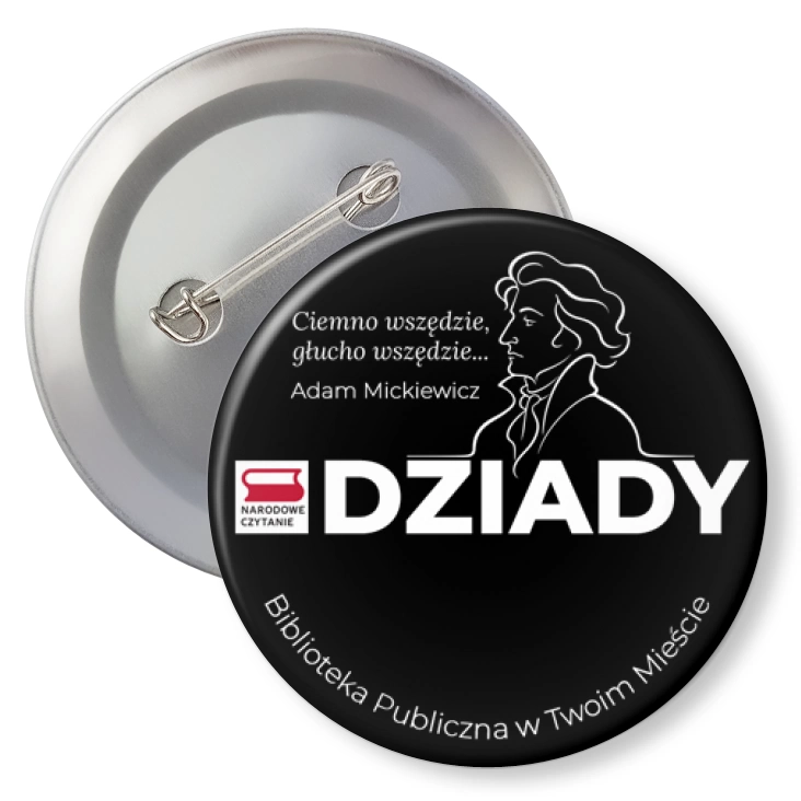 przypinkaNarodowe Czytanie Ciemno wszędzie