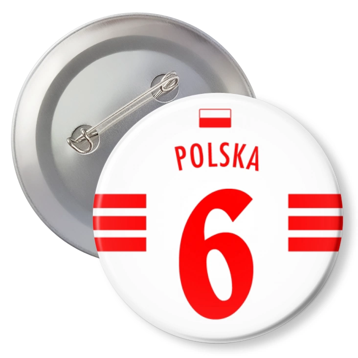 przypinka agrafka Numer sześć